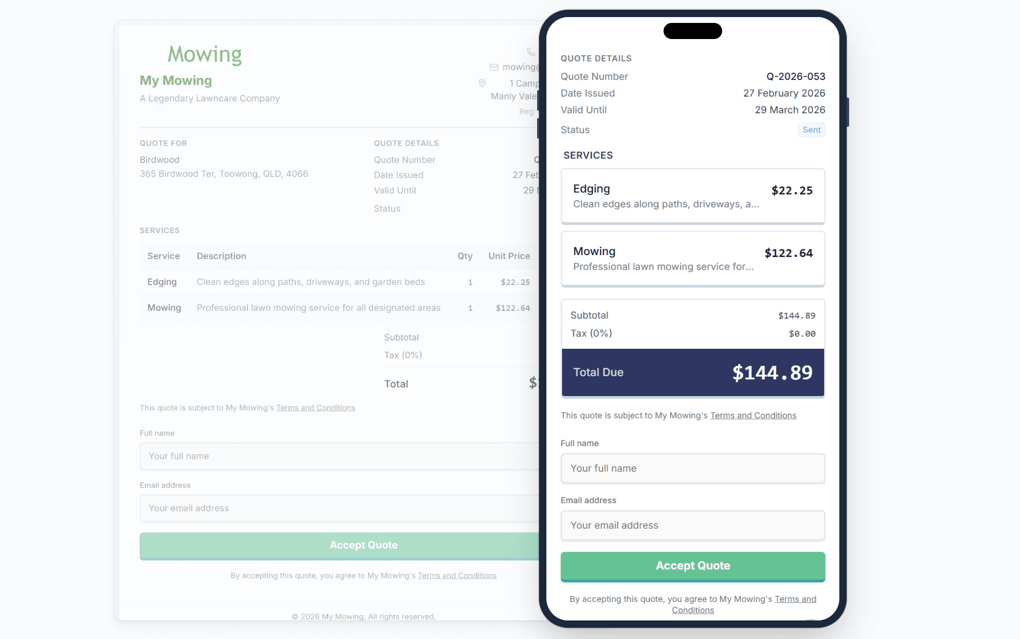 One-Click Customer Approval