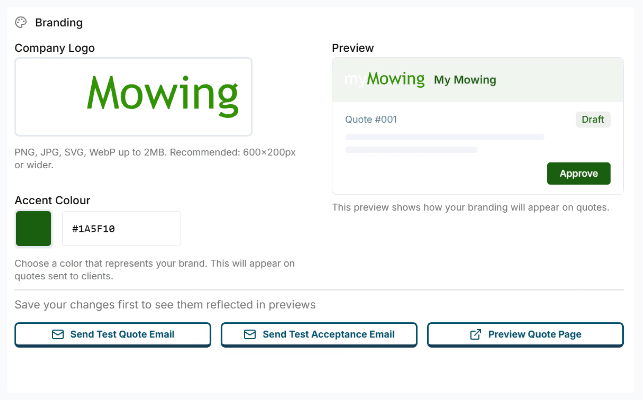 Your Brand, Every Estimate